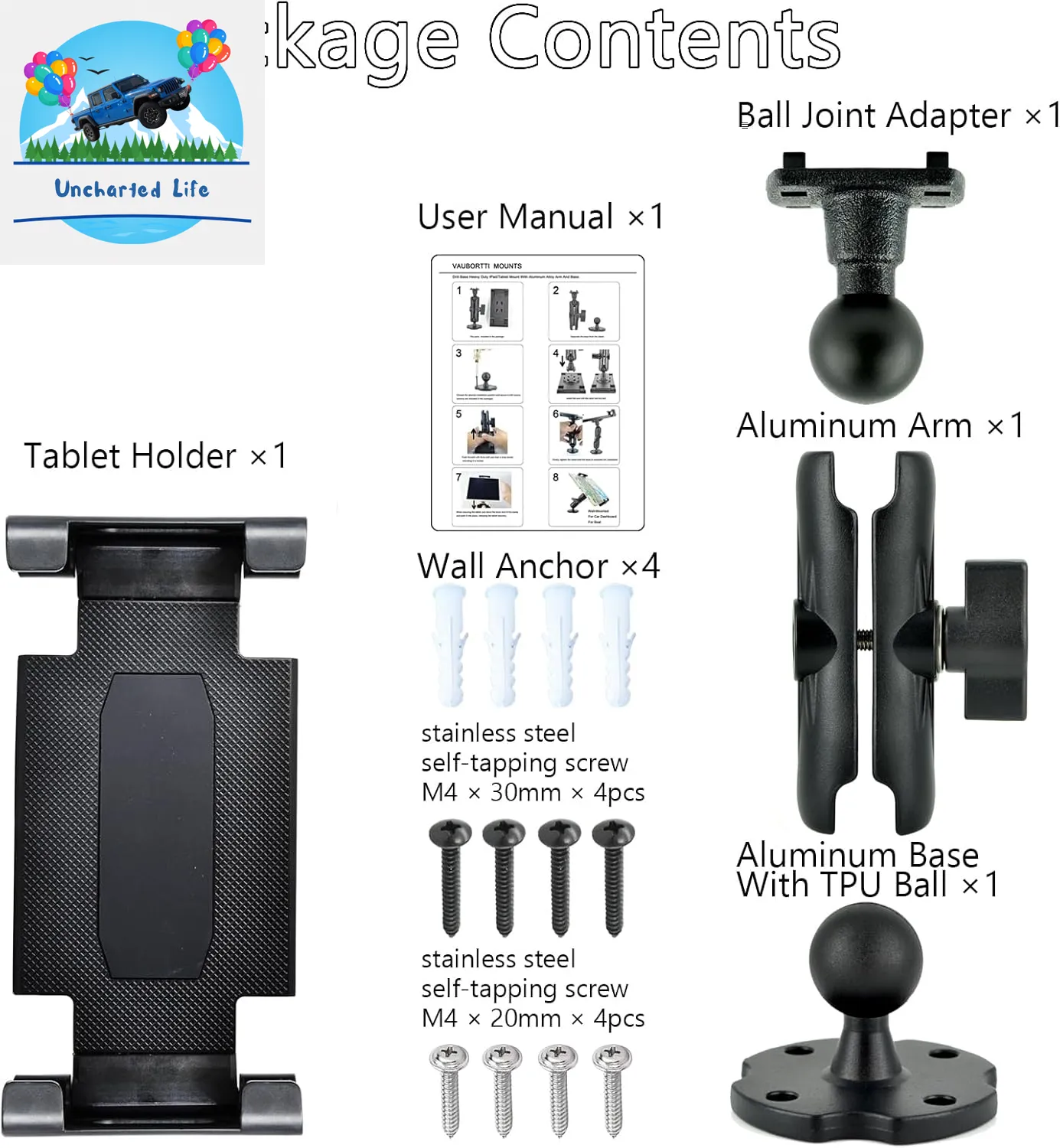 Durable Aluminum Tablet Mount for Enhanced Glamping