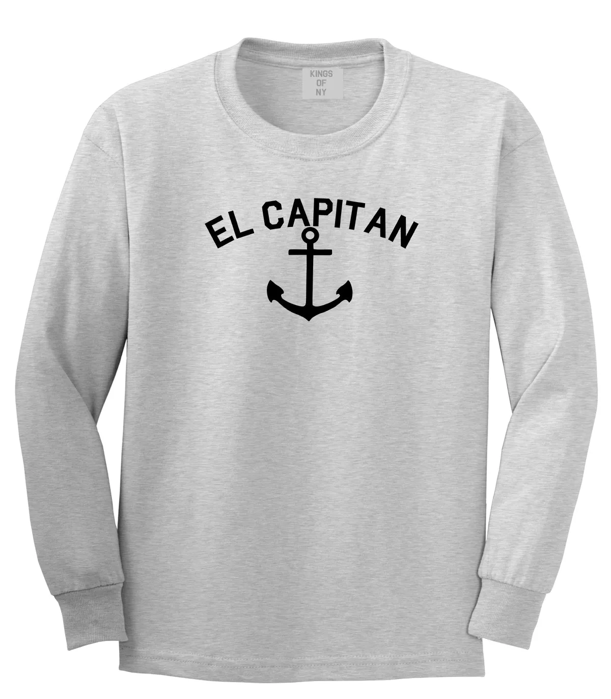 El Capitan Anchor Captain Mens Long Sleeve T-Shirt