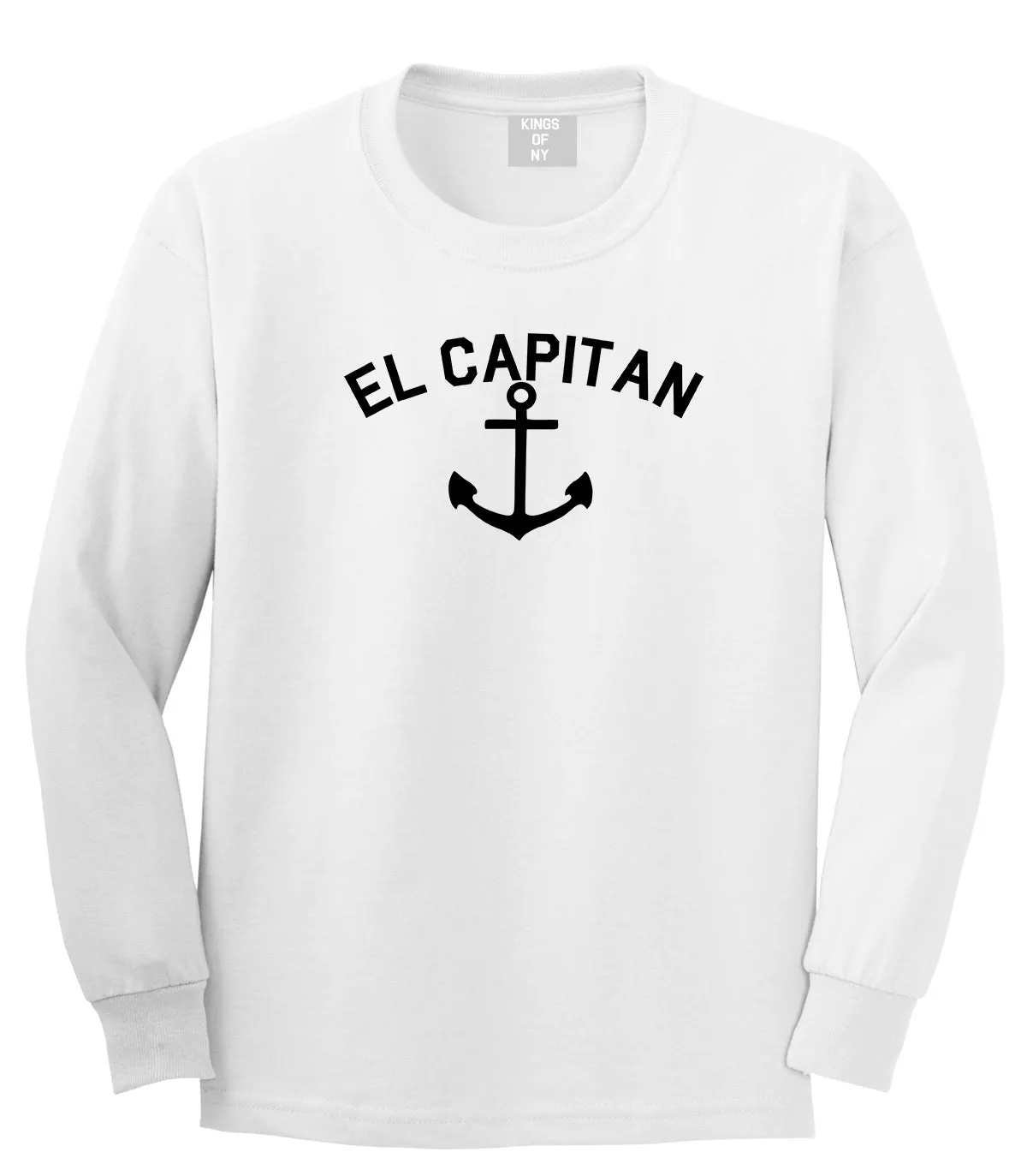 El Capitan Anchor Captain Mens Long Sleeve T-Shirt