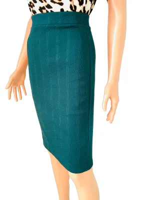 Emerald Green Pencil Skirt