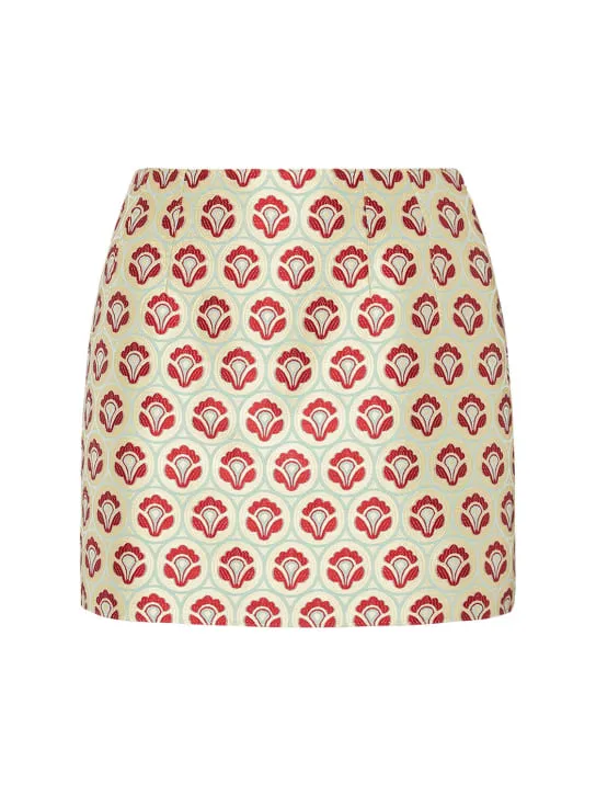 Etro   Jacquard mini skirt 