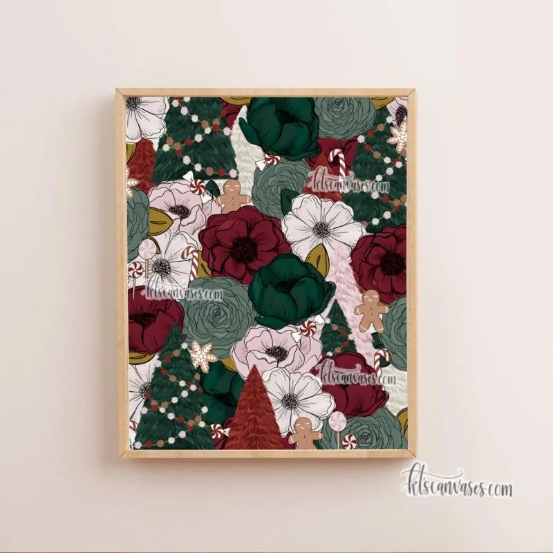 Festive Florals Art Print
