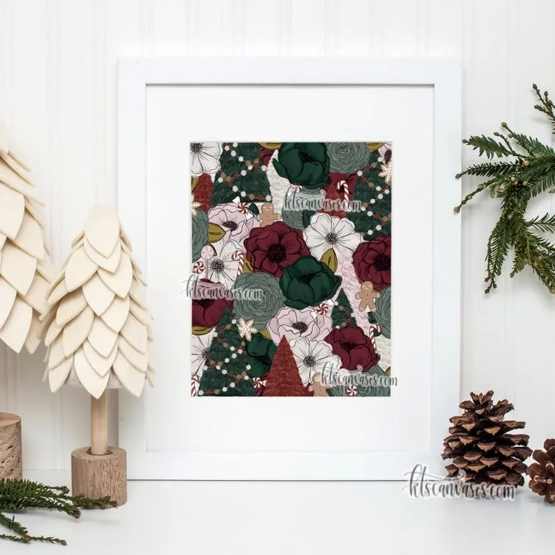 Festive Florals Art Print