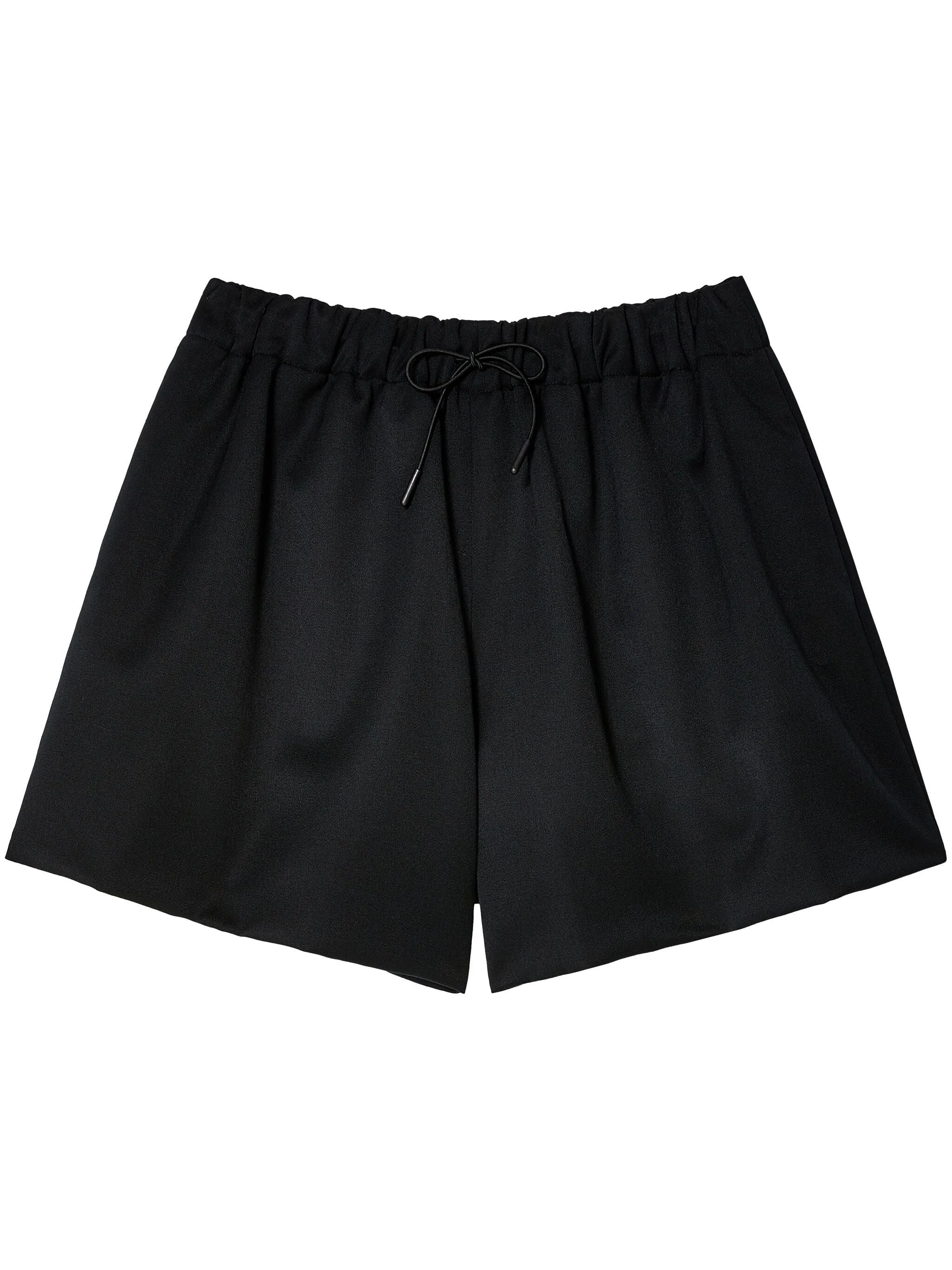 Flared Shorts With Faux Fur Welt