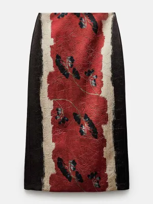 Floral pencil skirt