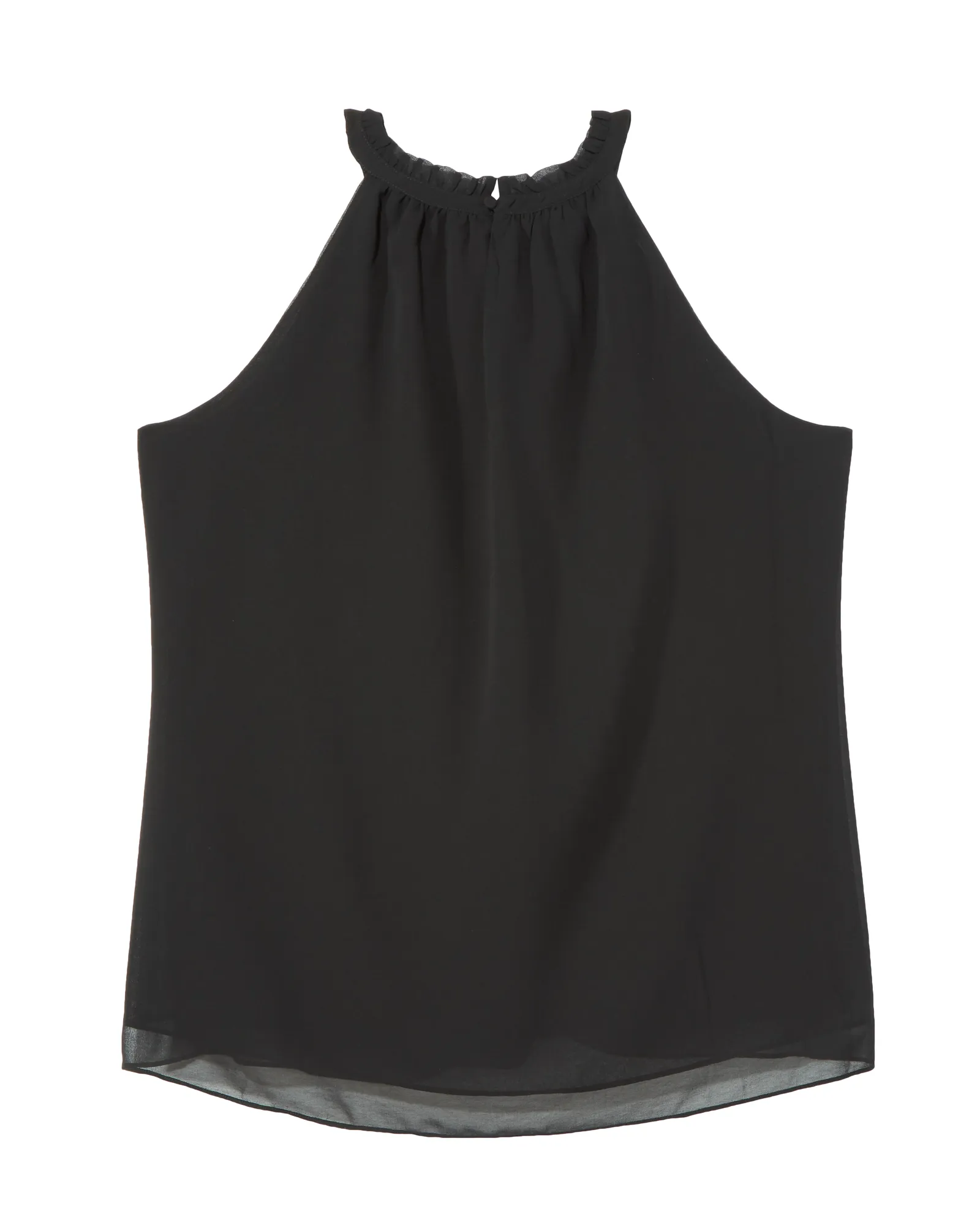Grace Sleeveless Keyhole Tank | Black