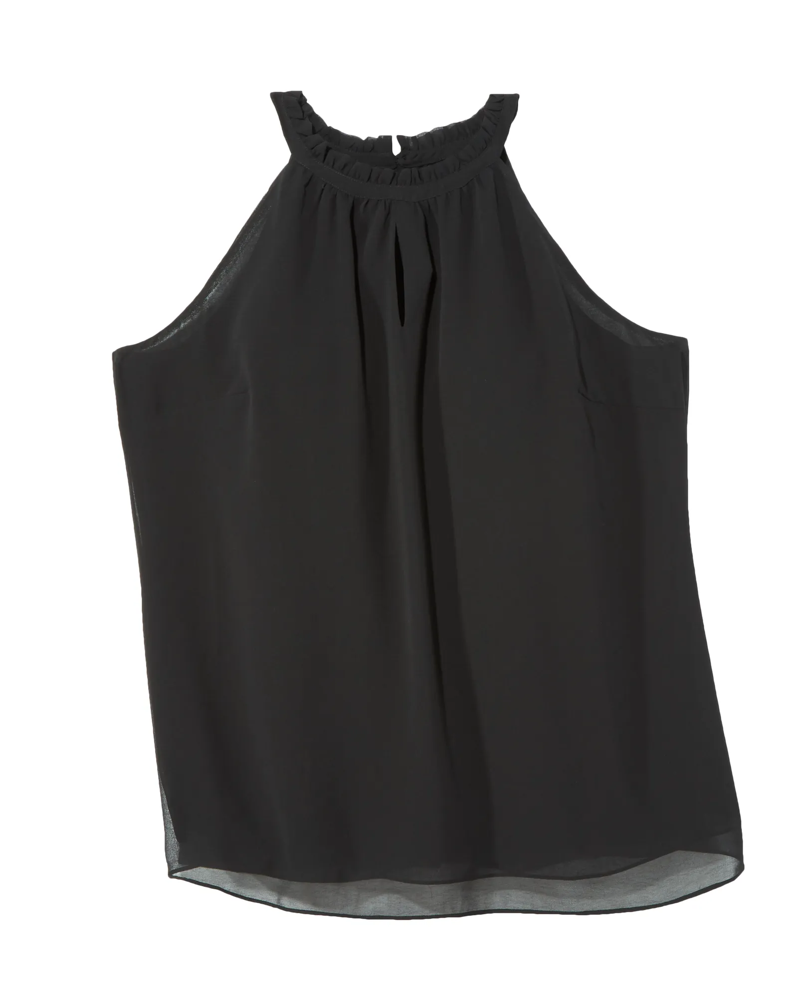 Grace Sleeveless Keyhole Tank | Black