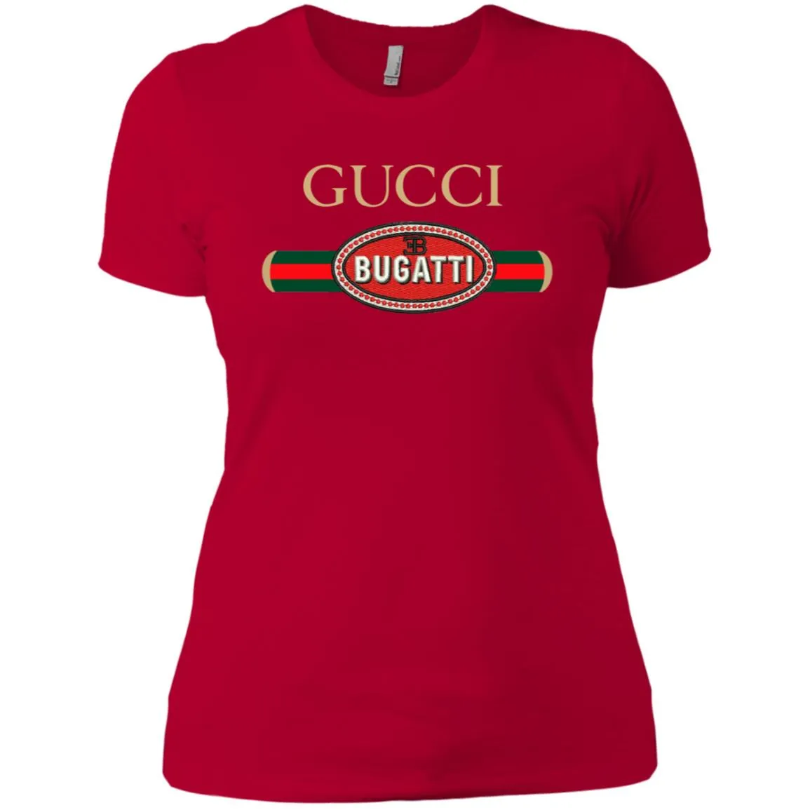 Gucci Bugatti Shirt Women Cotton T-Shirt