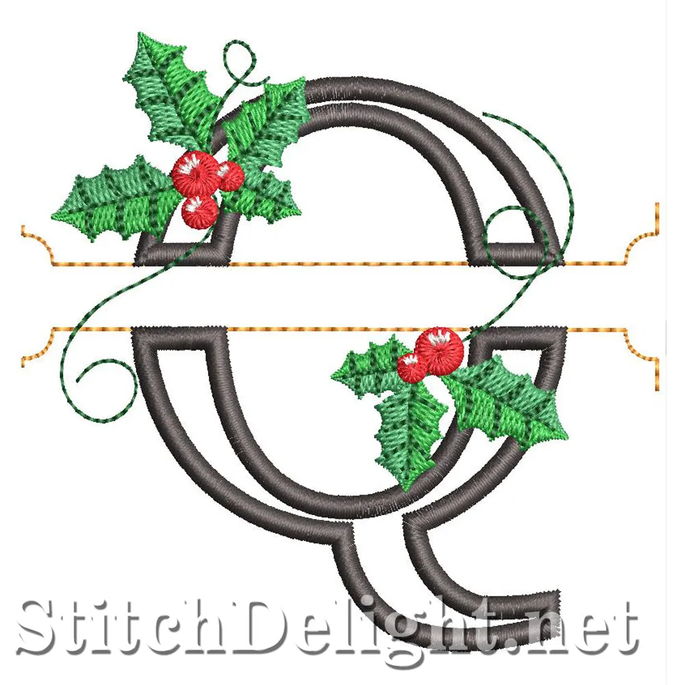HOE0037 Festive Holly Font Q
