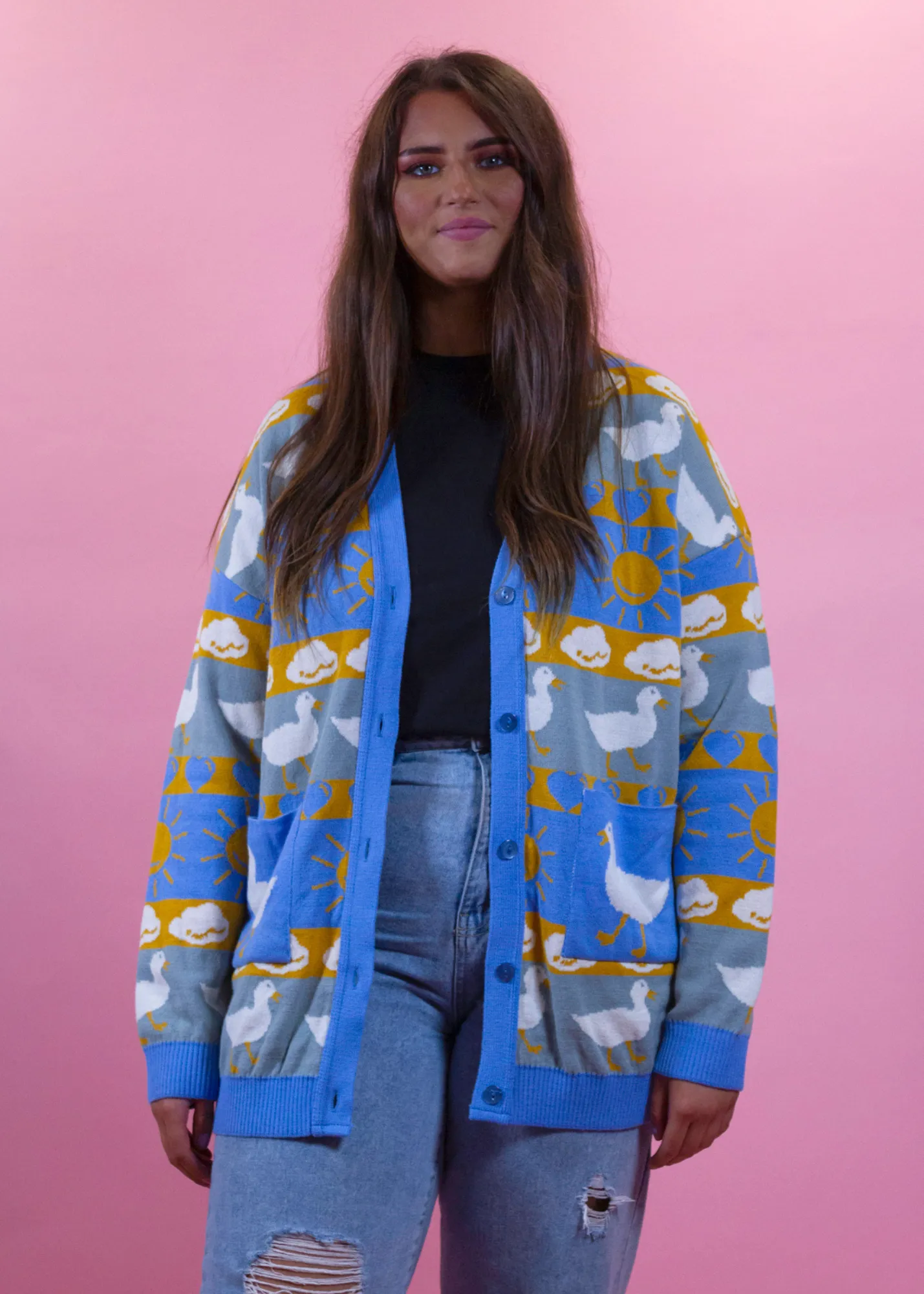 Home of Rainbows - Sunny Day Duck Knit Cardigan
