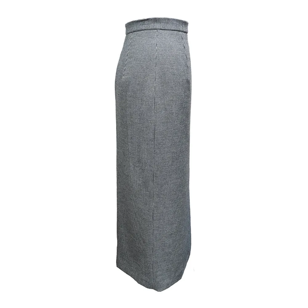 Houndstooth Pencil Skirt