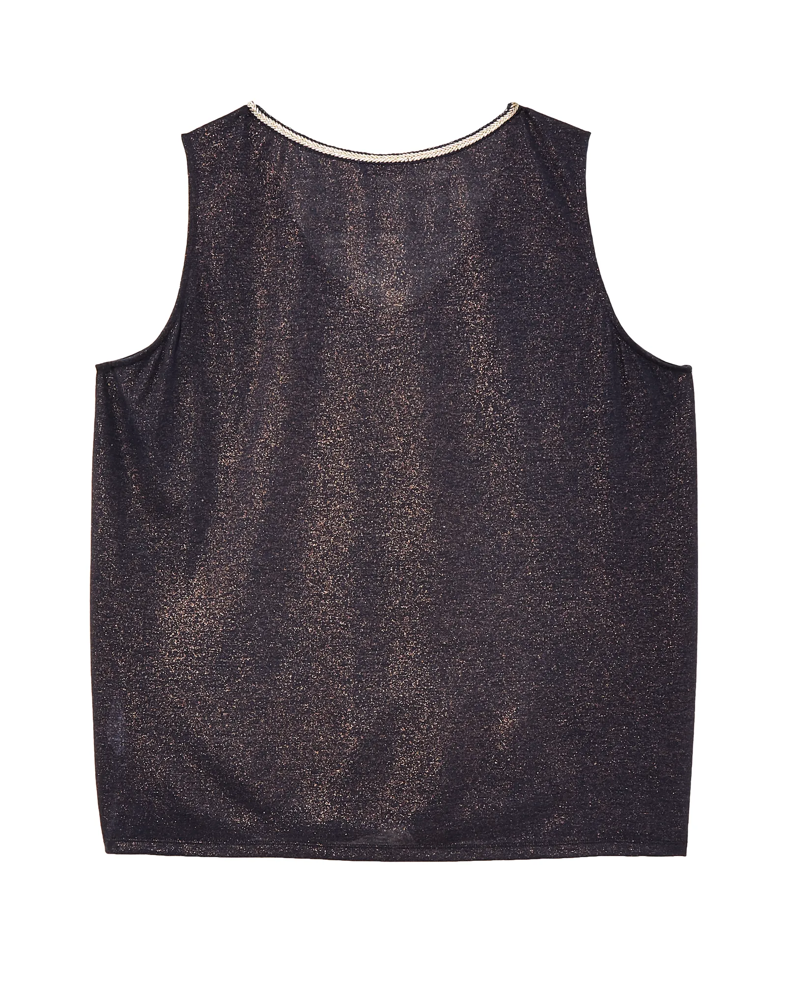 Janet Shimmer Tank Top | Navy
