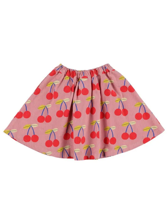 Jellymallow   Cherry print cotton skirt 