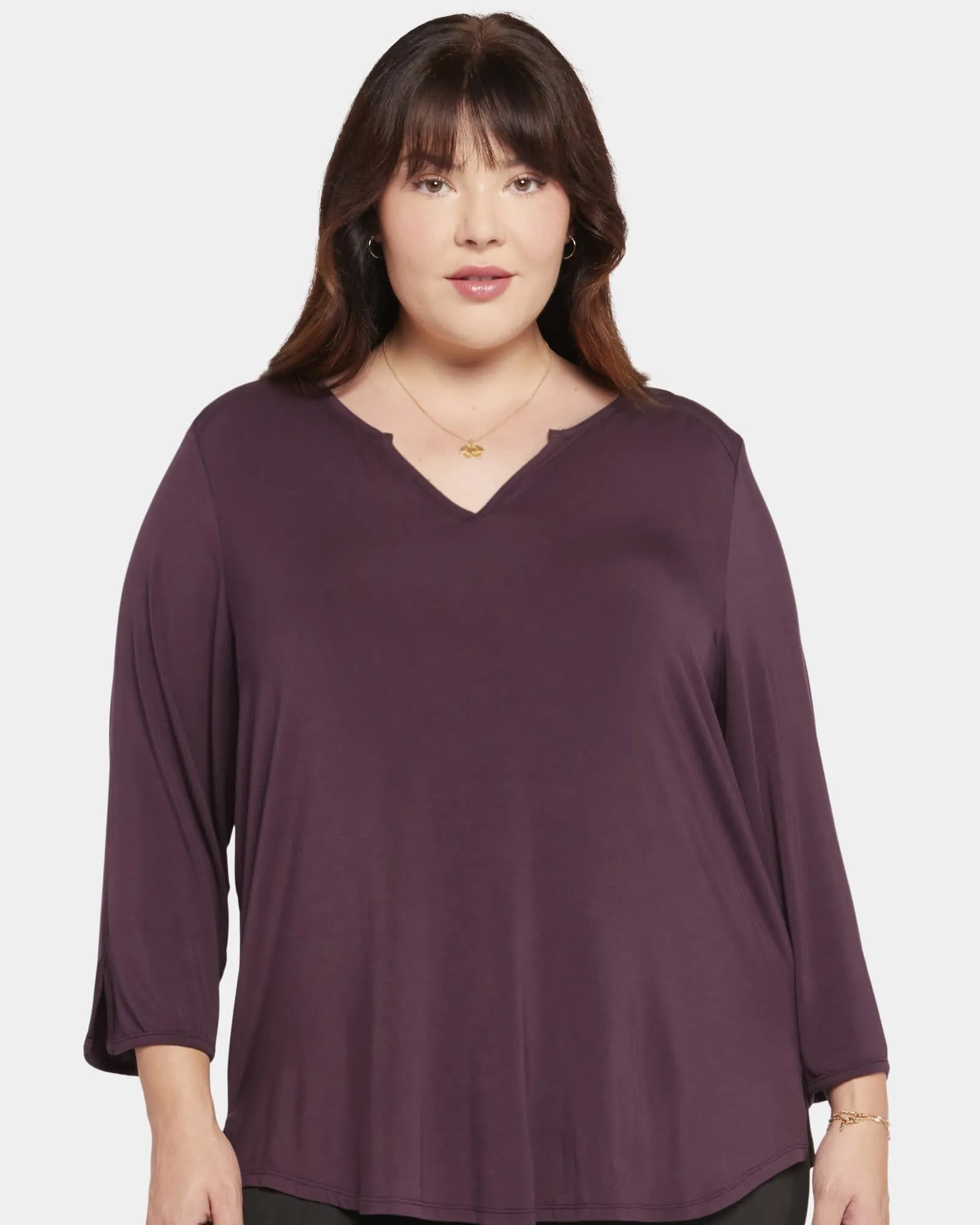 Kendall Perfect Tee | Eggplant