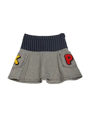 Kenzo Kids   Striped cotton denim skirt 