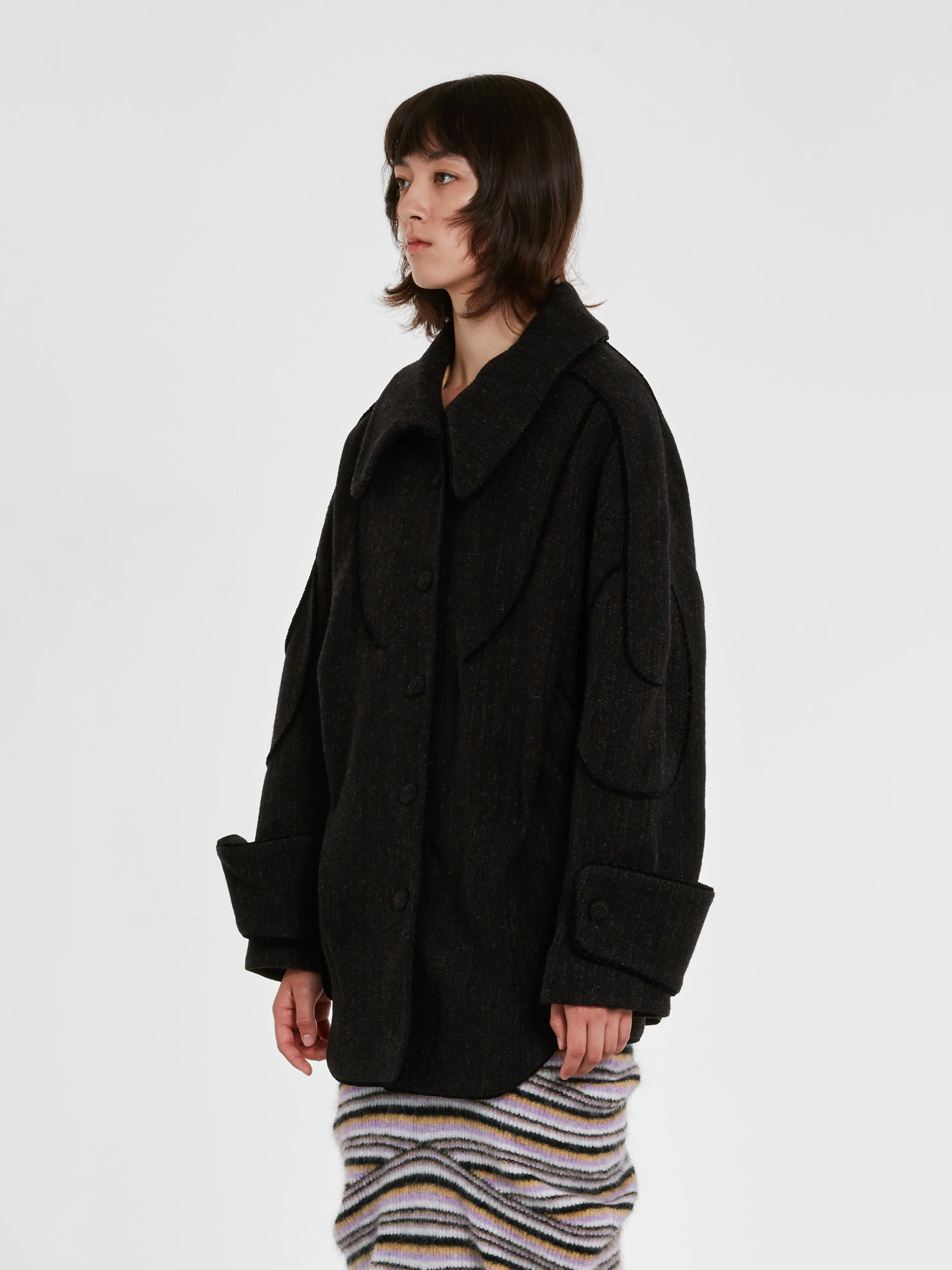 Kiko Kostadinov - Women’s Armoured Trim Coat - (Brown)