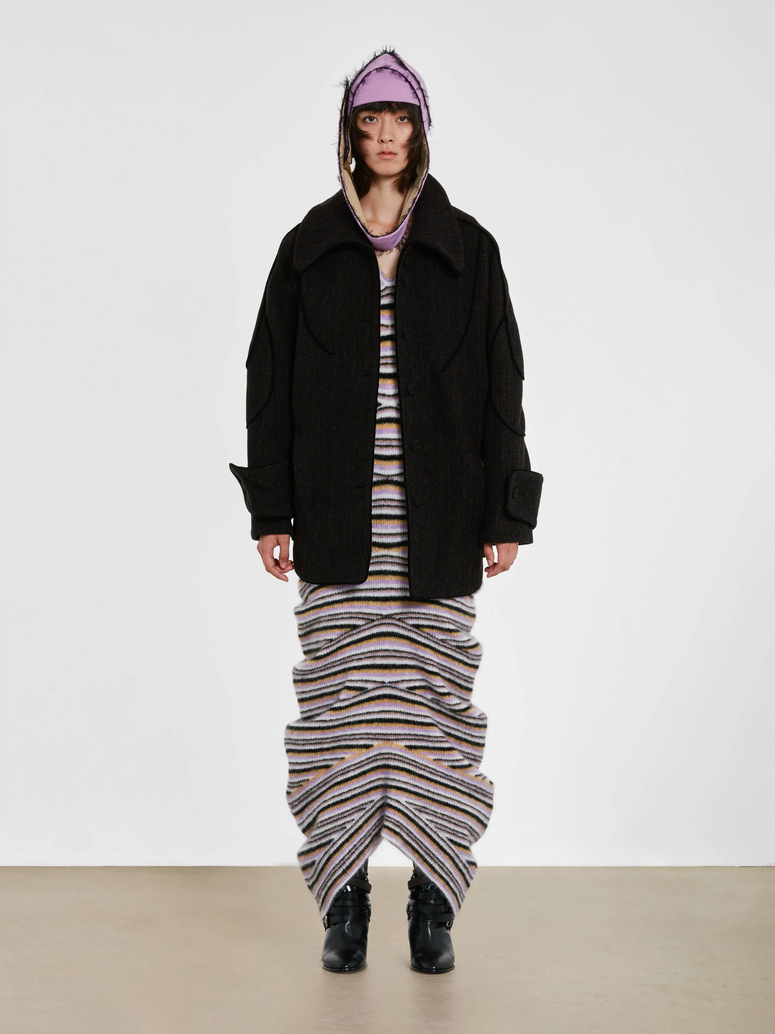 Kiko Kostadinov - Women’s Armoured Trim Coat - (Brown)