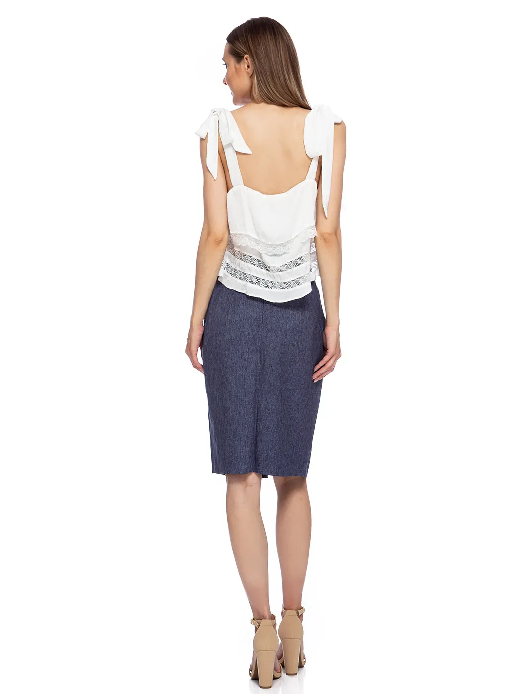 Knee-High Length Pencil Skirt