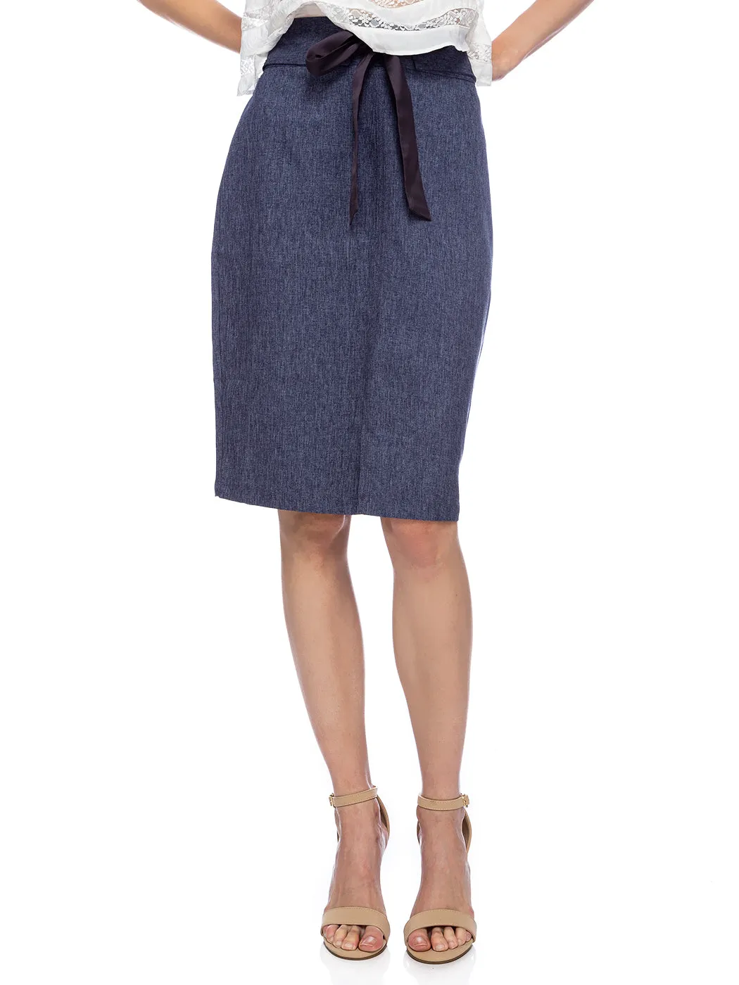Knee-High Length Pencil Skirt