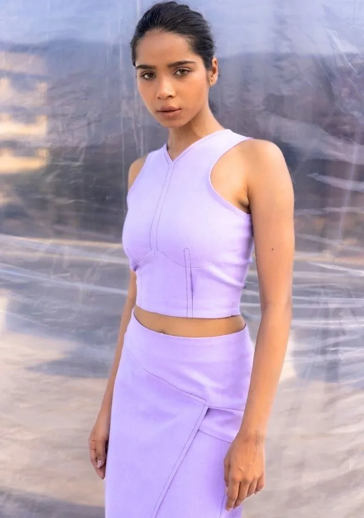 Lilac Denim Set