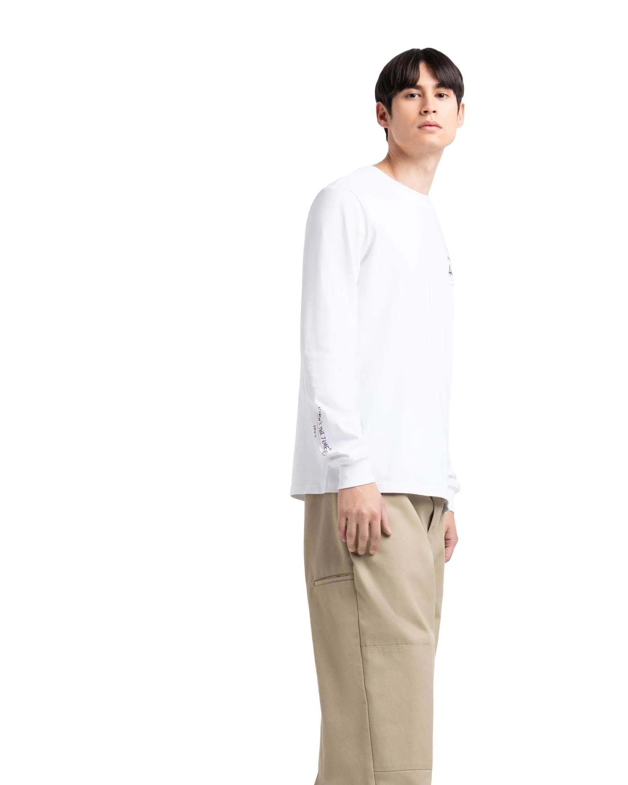 Long Sleeve Tee Basquiat Bright White/Record