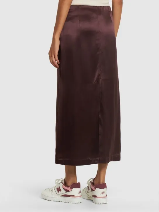 Loulou Studio   Lys silk blend midi skirt 