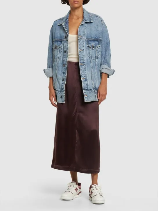Loulou Studio   Lys silk blend midi skirt 