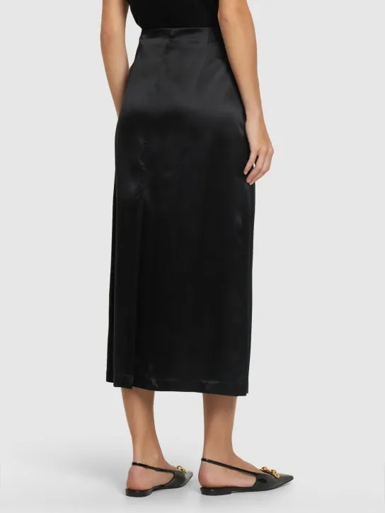 Loulou Studio   Lys silk blend midi skirt 