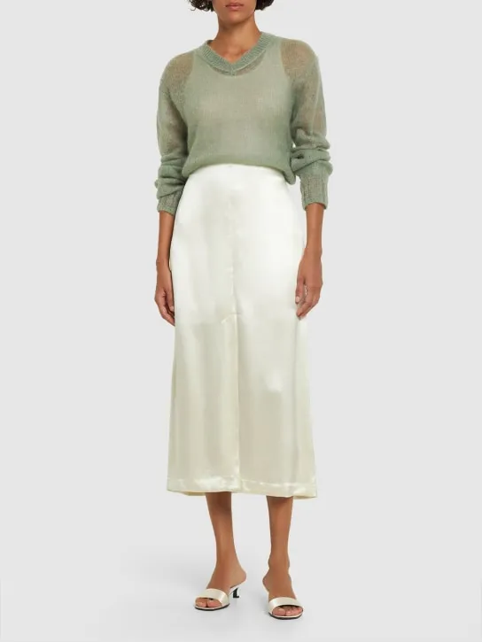 Loulou Studio   Lys silk blend midi skirt 