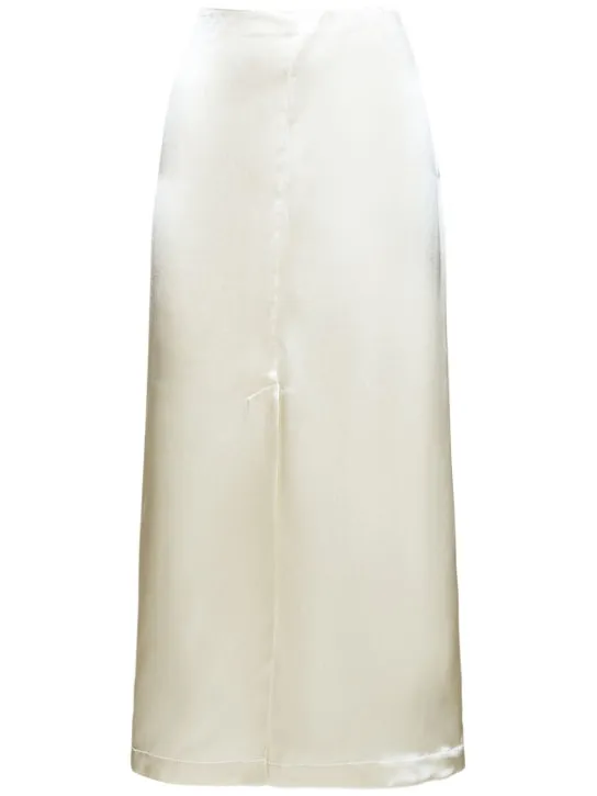 Loulou Studio   Lys silk blend midi skirt 