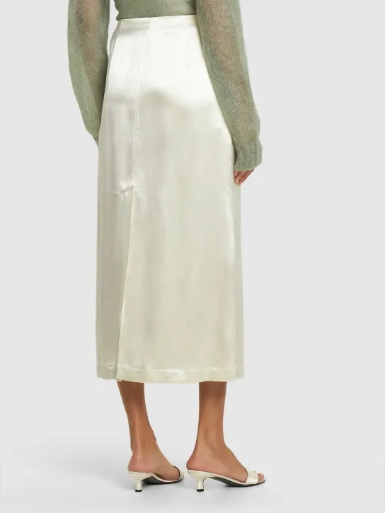 Loulou Studio   Lys silk blend midi skirt 