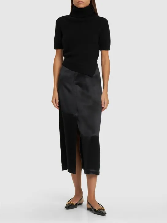 Loulou Studio   Lys silk blend midi skirt 