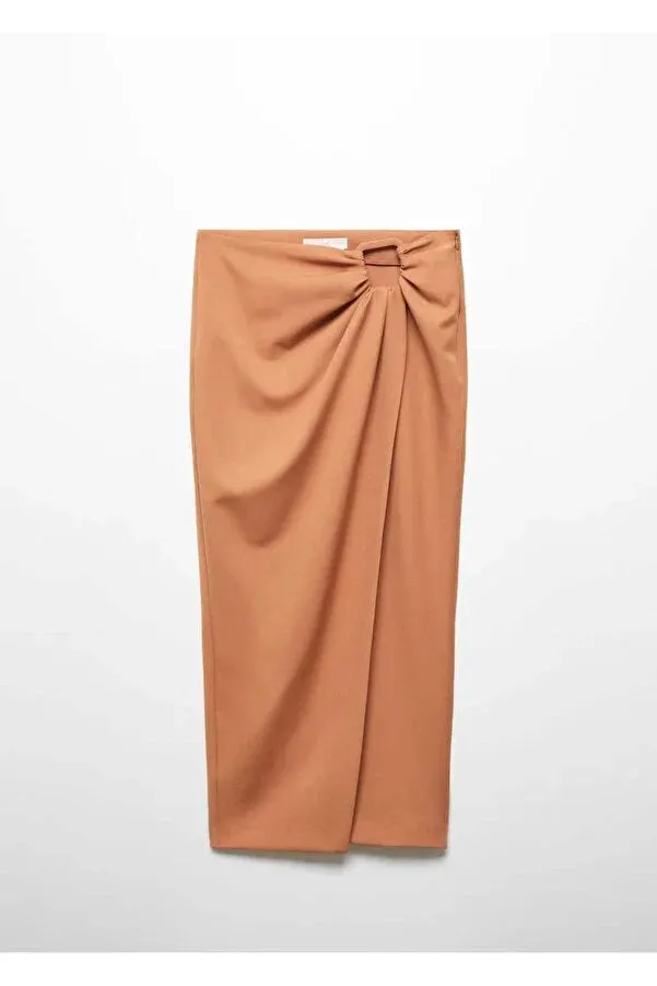 Mango Women's Gather Detailed Wrap Skirt