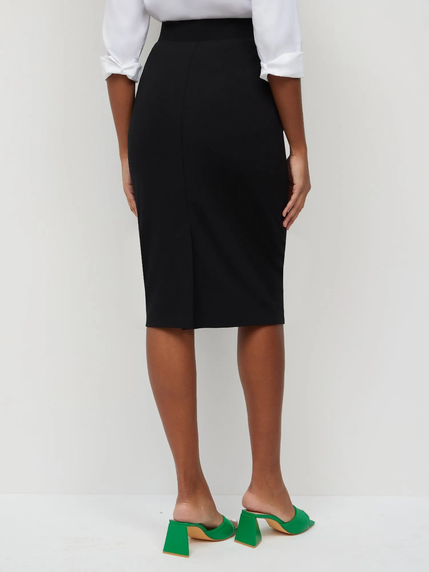 Midi-Length Pencil Skirt - Magic Crepe®