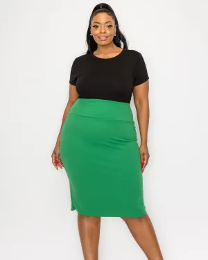 Molly Pencil Skirt | Kelly Green