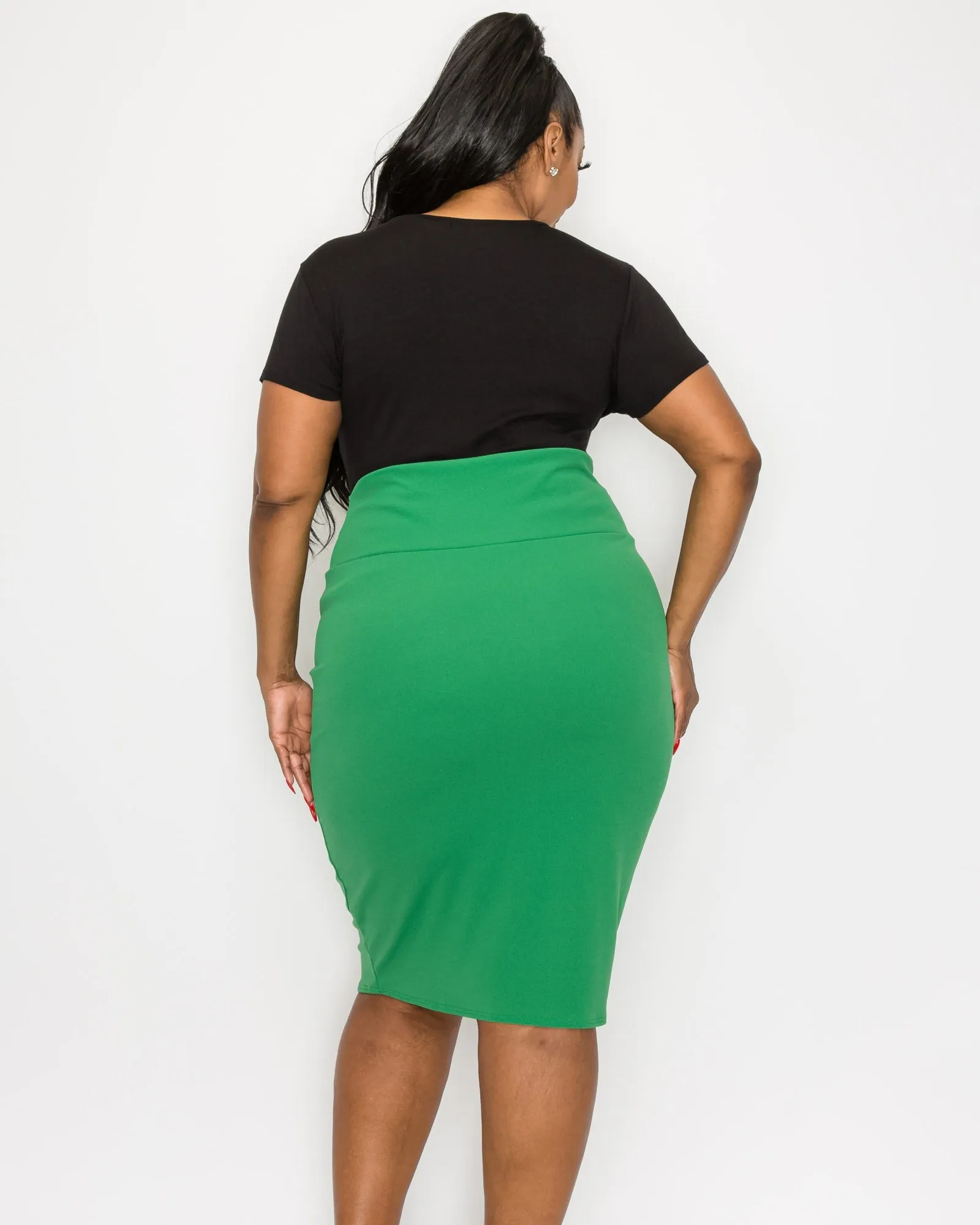 Molly Pencil Skirt | Kelly Green