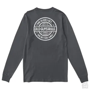'Natural Traction' Long Sleeve T-Shirt - Charcoal