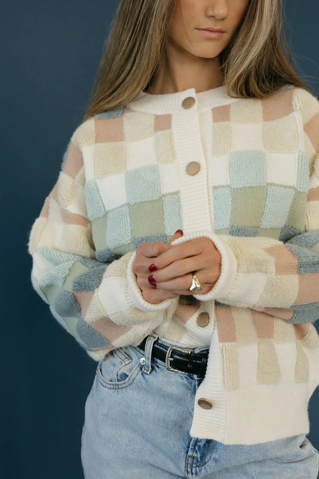 Nelly Cardigan-Ivory Multi