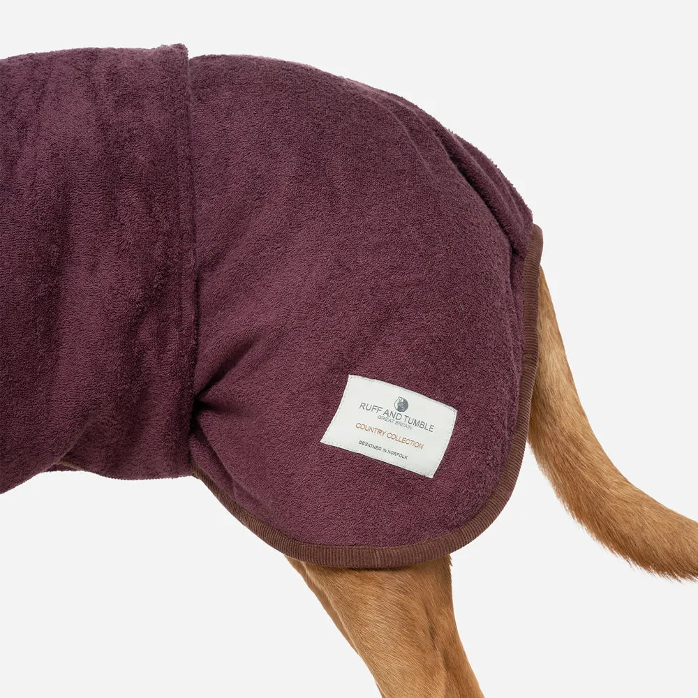 NEW Country Dog Drying Coat - Burgundy