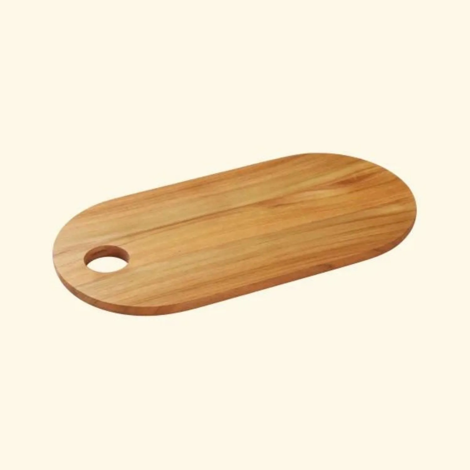 Oval Chopping Board/Serving Platter | Premium Teak Wood | Classic | Durable | 16"