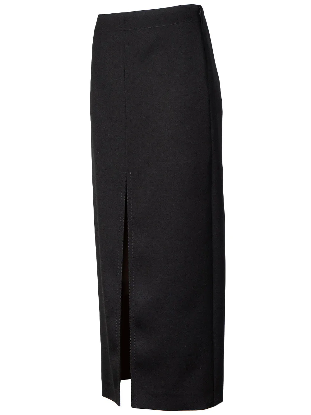 Pencil skirt with slits
