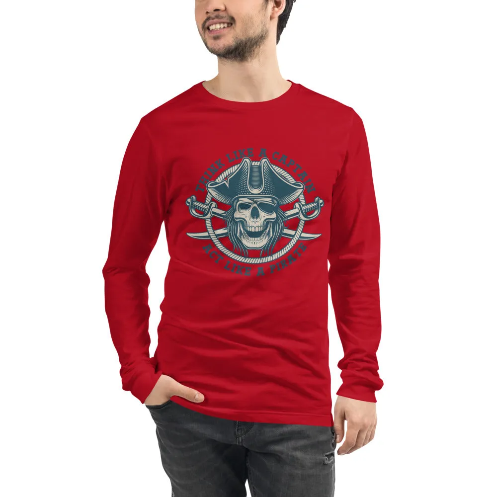 Pirate Skull Men's Long Sleeve Tee