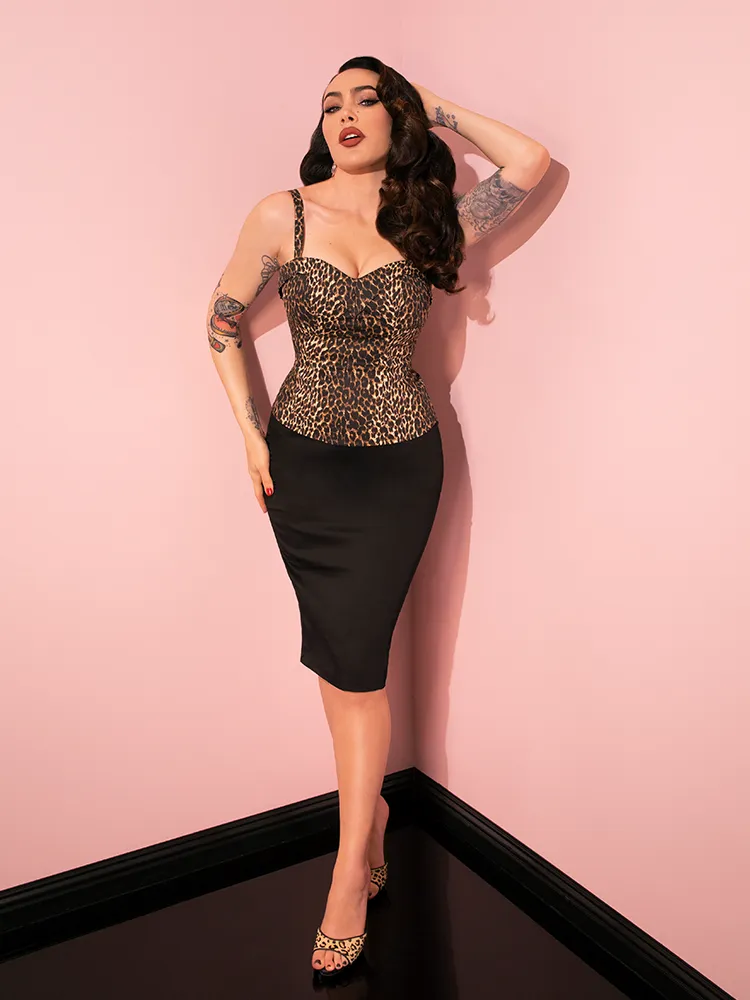PRE-ORDER - Vixen Pencil Skirt in Black - Vixen by Micheline Pitt