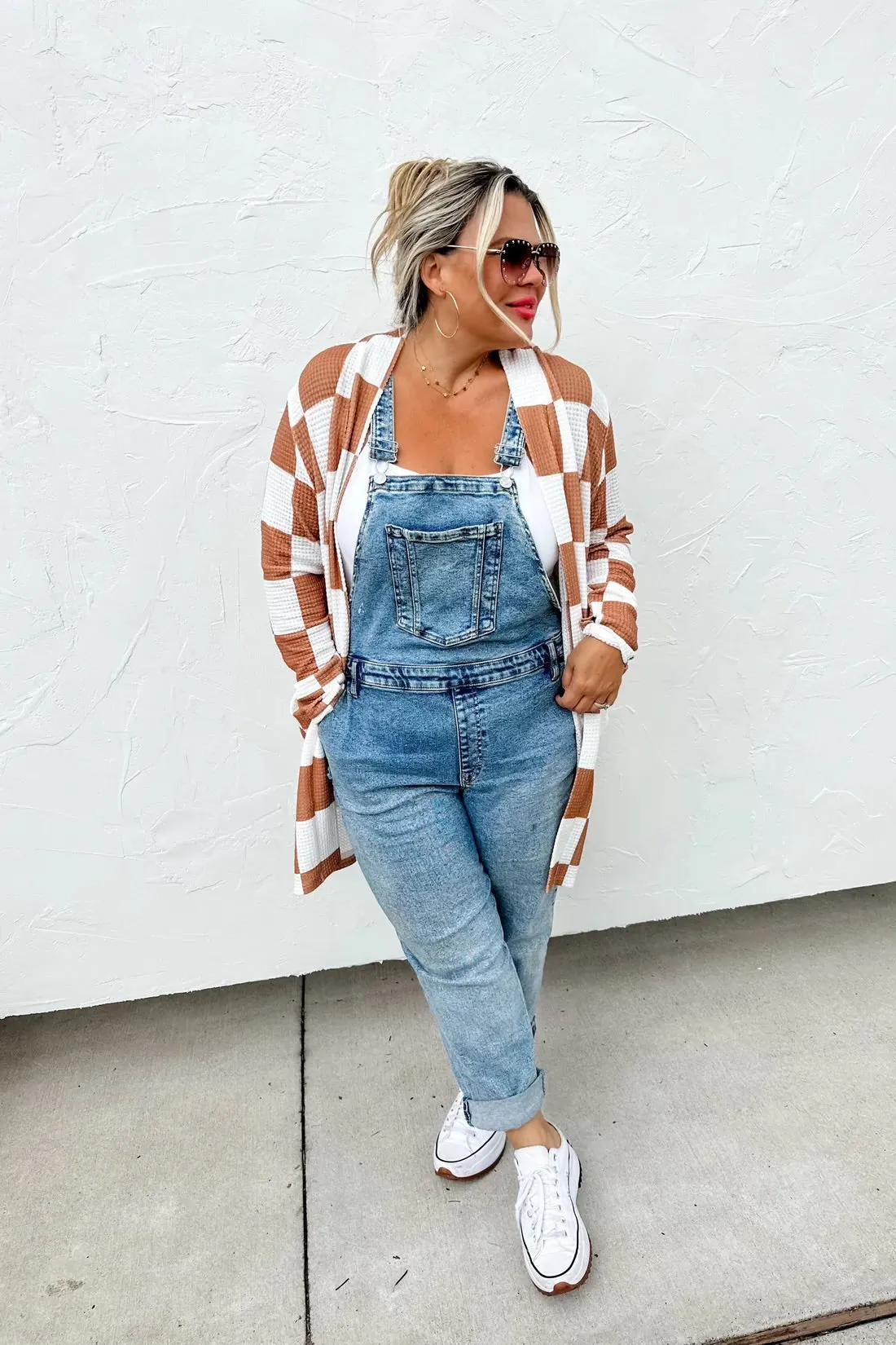 Preorder Lola Checker Print Cardigan