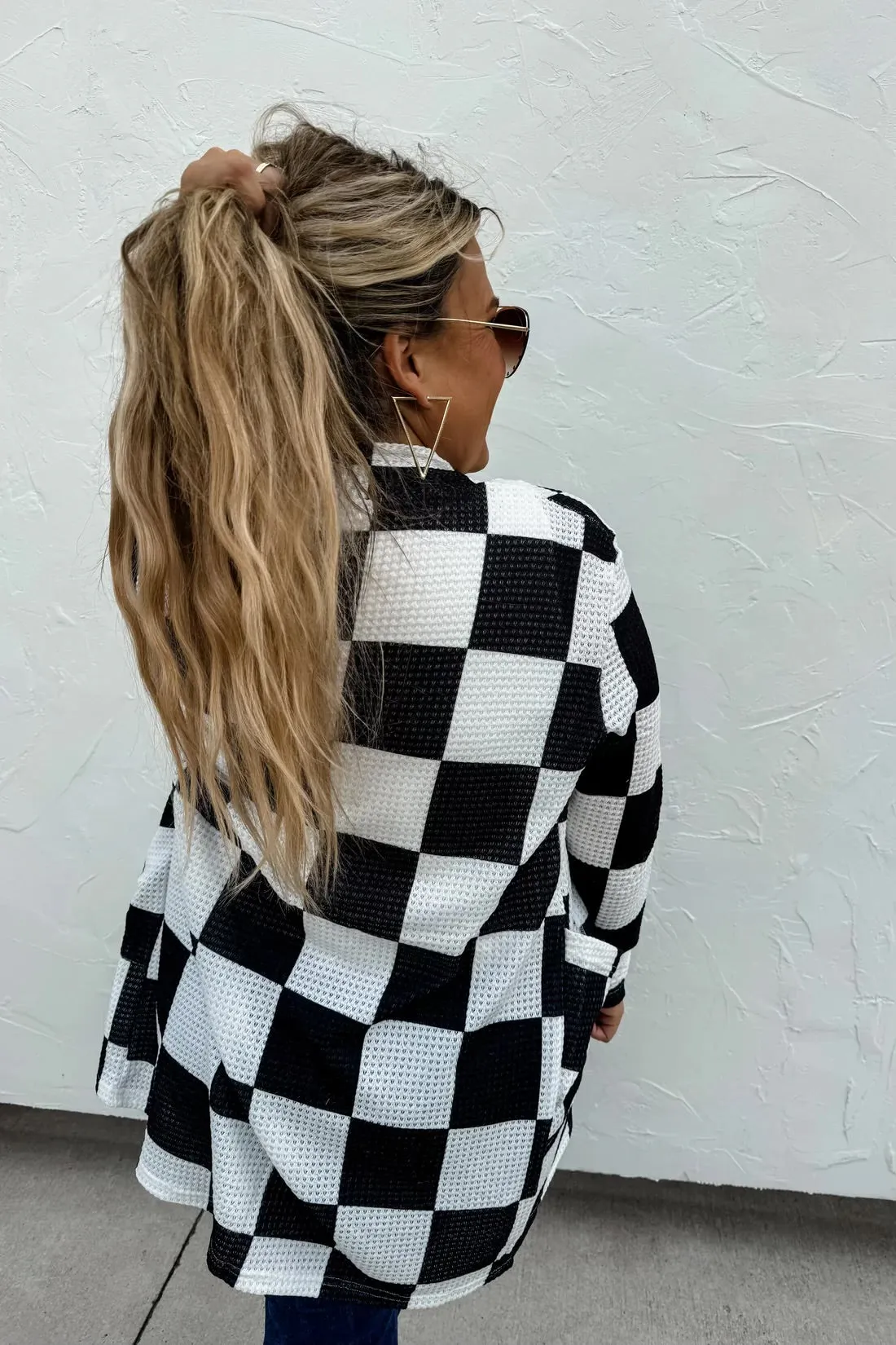 Preorder Lola Checker Print Cardigan