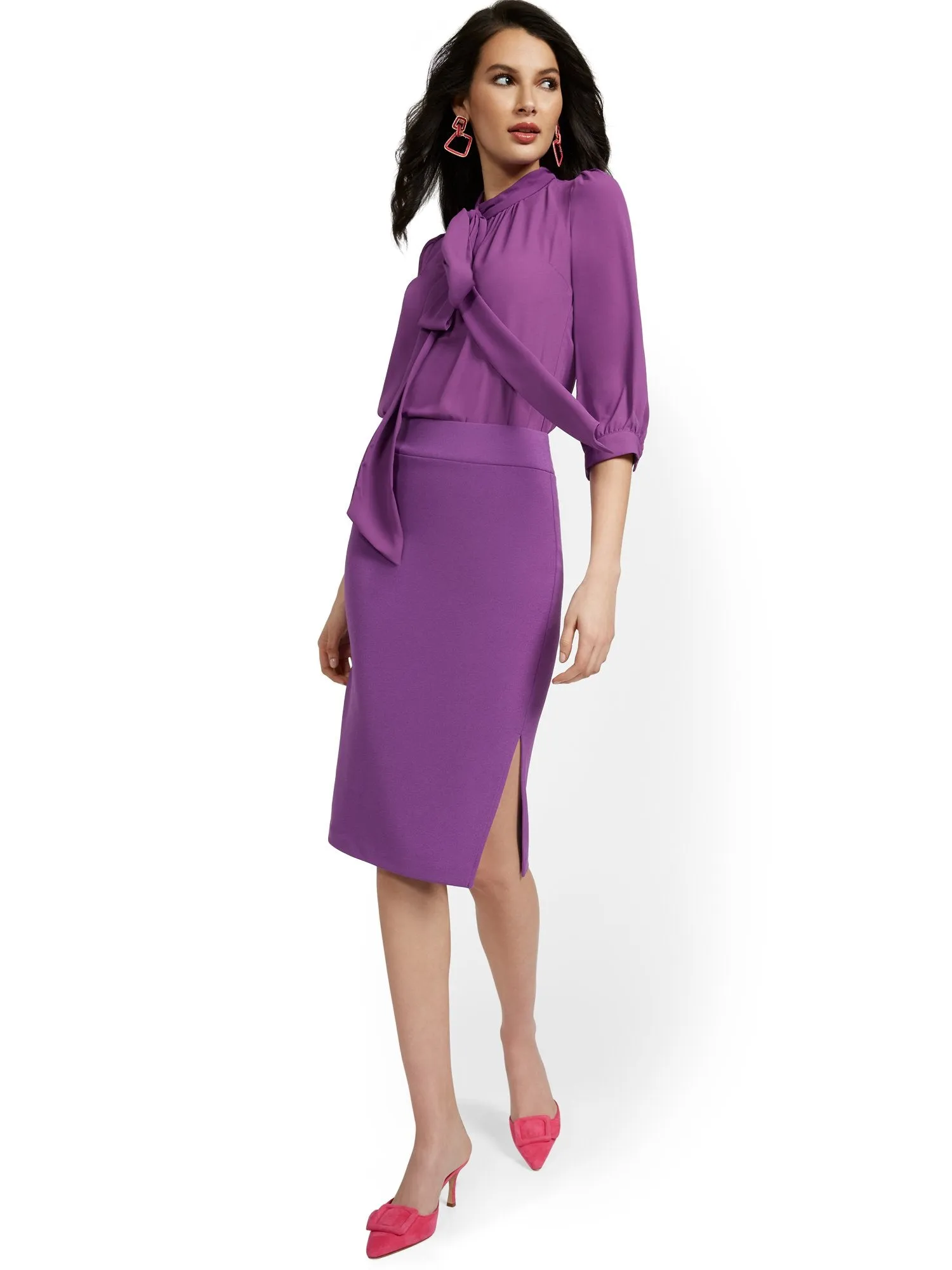 Pull-On Pencil Skirt