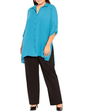 River Longline Blouse | Teal