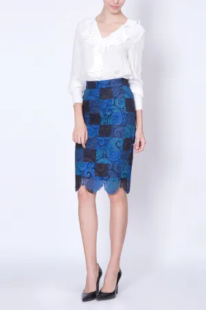 Ruffled Silk Top