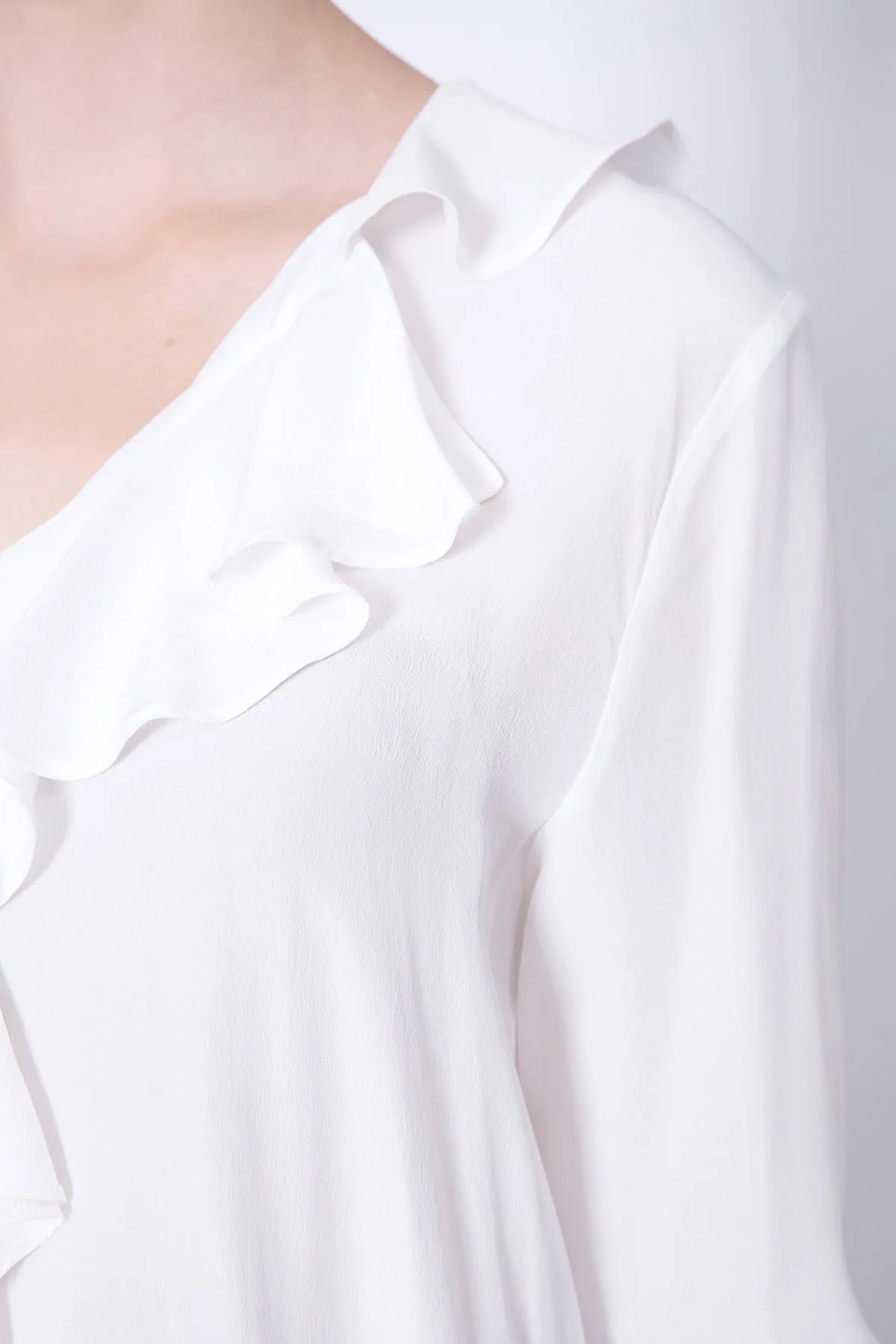 Ruffled Silk Top