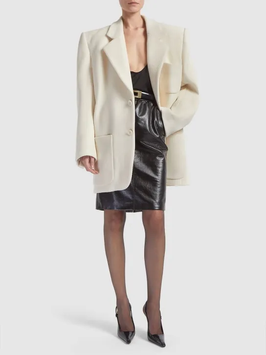 Saint Laurent   Leather skirt 
